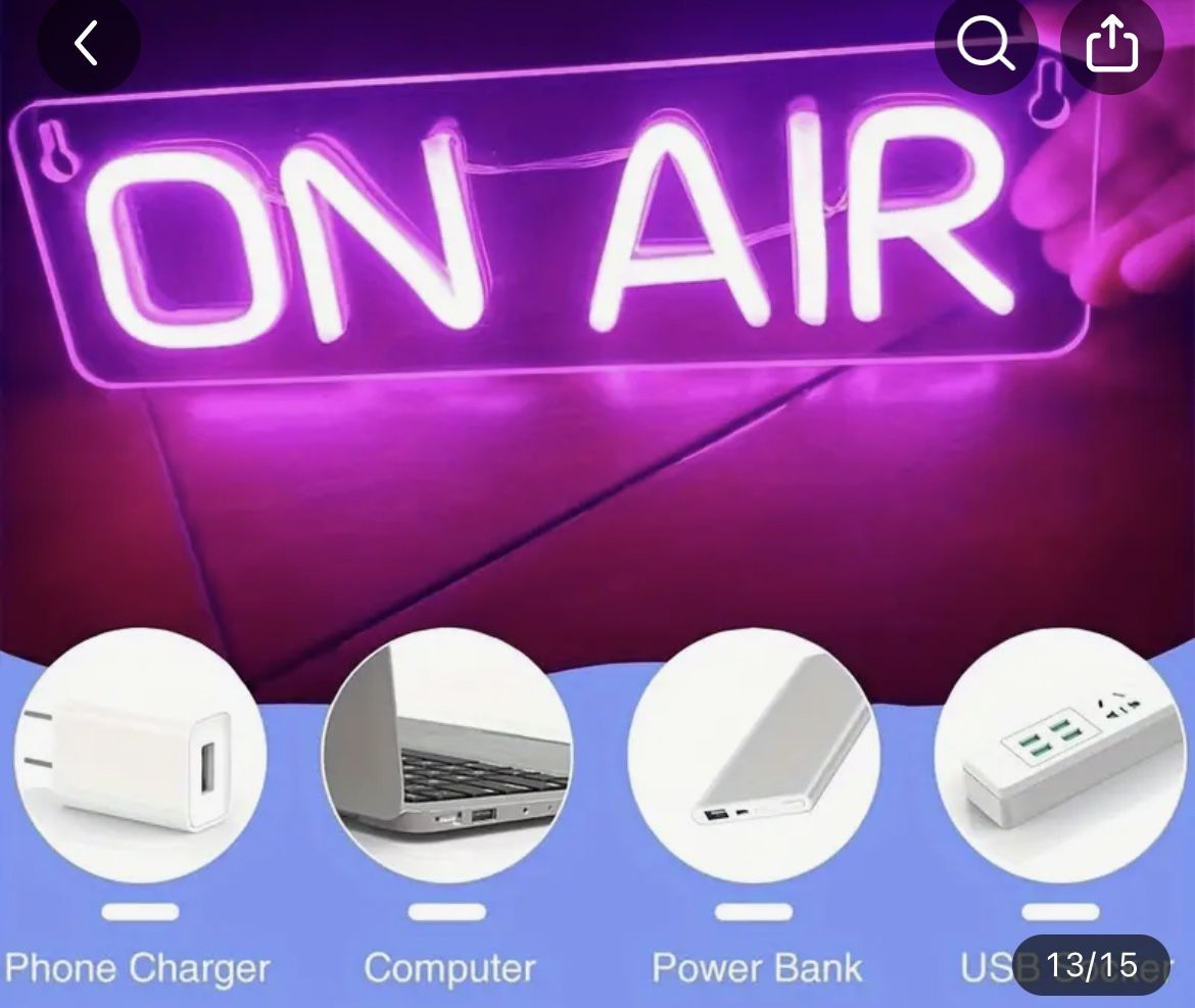 ON AIR Neon Sign Light,