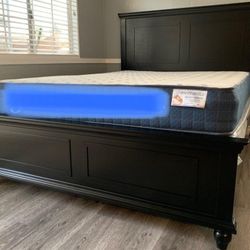 New Queen Side Bed With New Mattress Included 