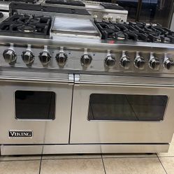 Viking 48” Dual Fuel Range Stainless Steel