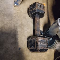 15lb iron dumbbell 