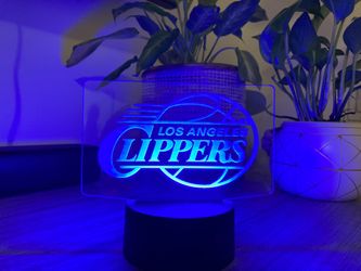 Los Angeles clippers LED desk lamp