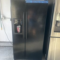 Black Ge Side-By-Side Refrigerator