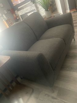 Loveseat modern style-gray