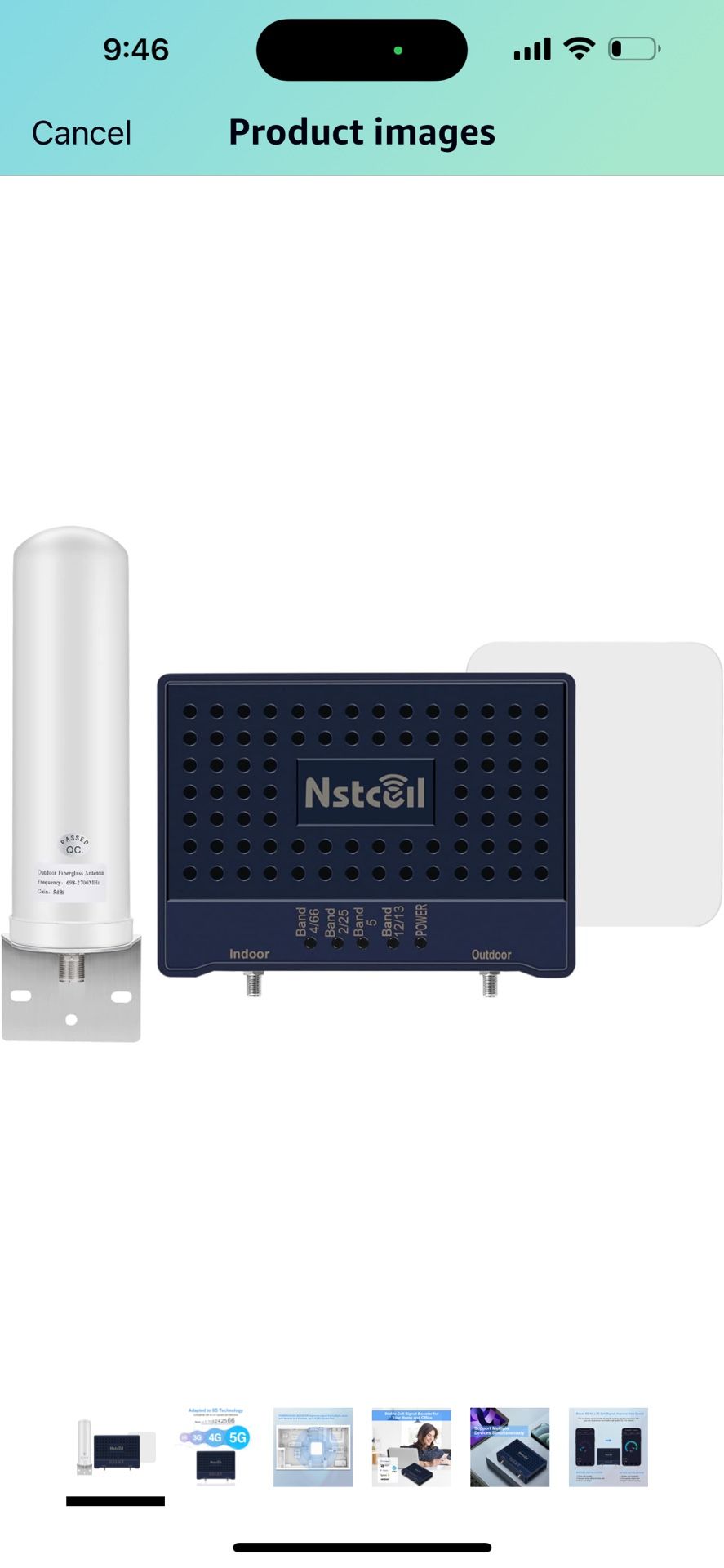 Cell Phone Signal Booster for Home Cell Signal Repeater Boosts 5G