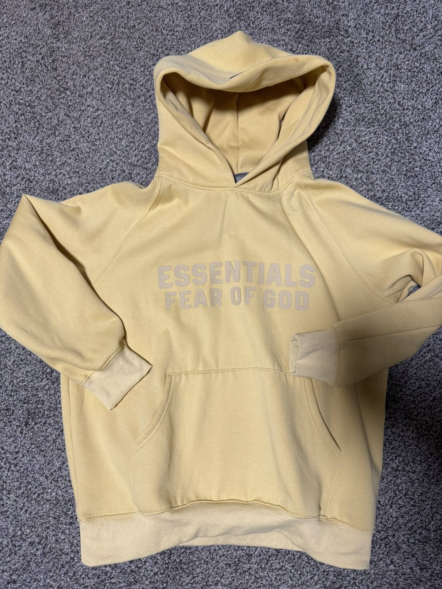 Essentials Hoodie Fear Of God Canary