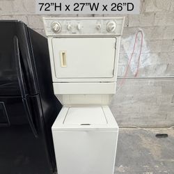 Kenmore Combo 27”W Washer And Dryer Stackable Electric (#318)