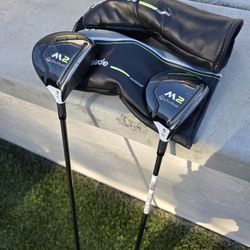 Taylormade M2 3 Wood & 5 Wood Golf Club Set With Headcovers