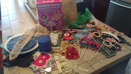 Bachelorette Decor & Props, some Nautical & naughty