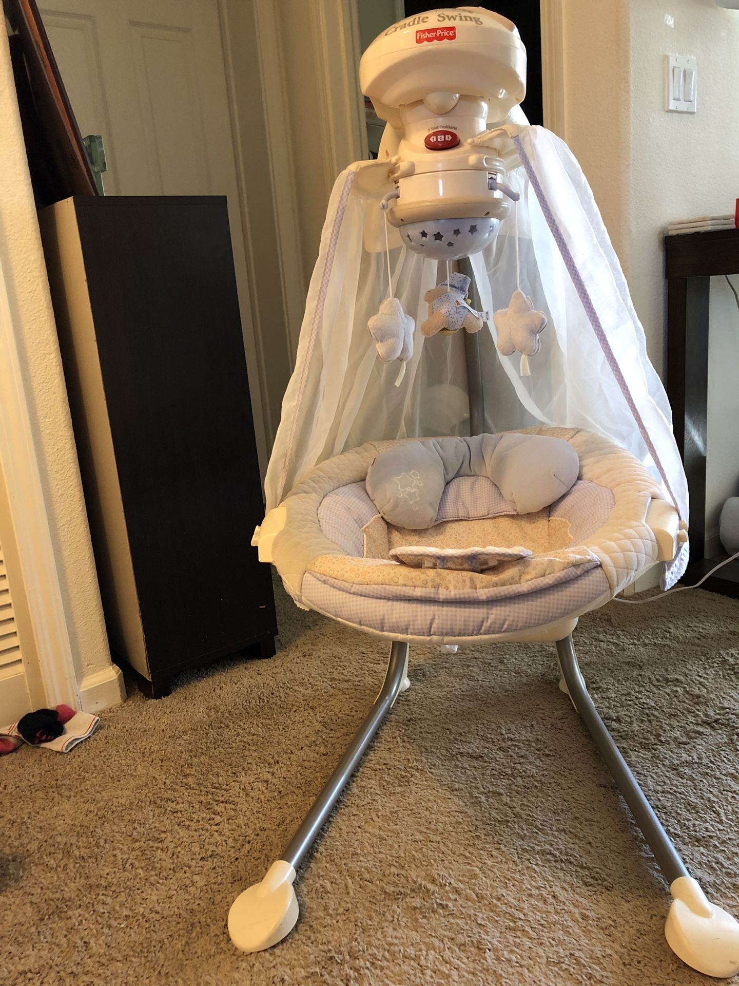 Starlight infant Baby Papasan Cradle Swing