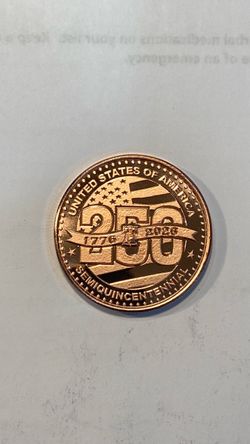 USA 250th Anniversary Semiquincentennial Commemorative Coin
