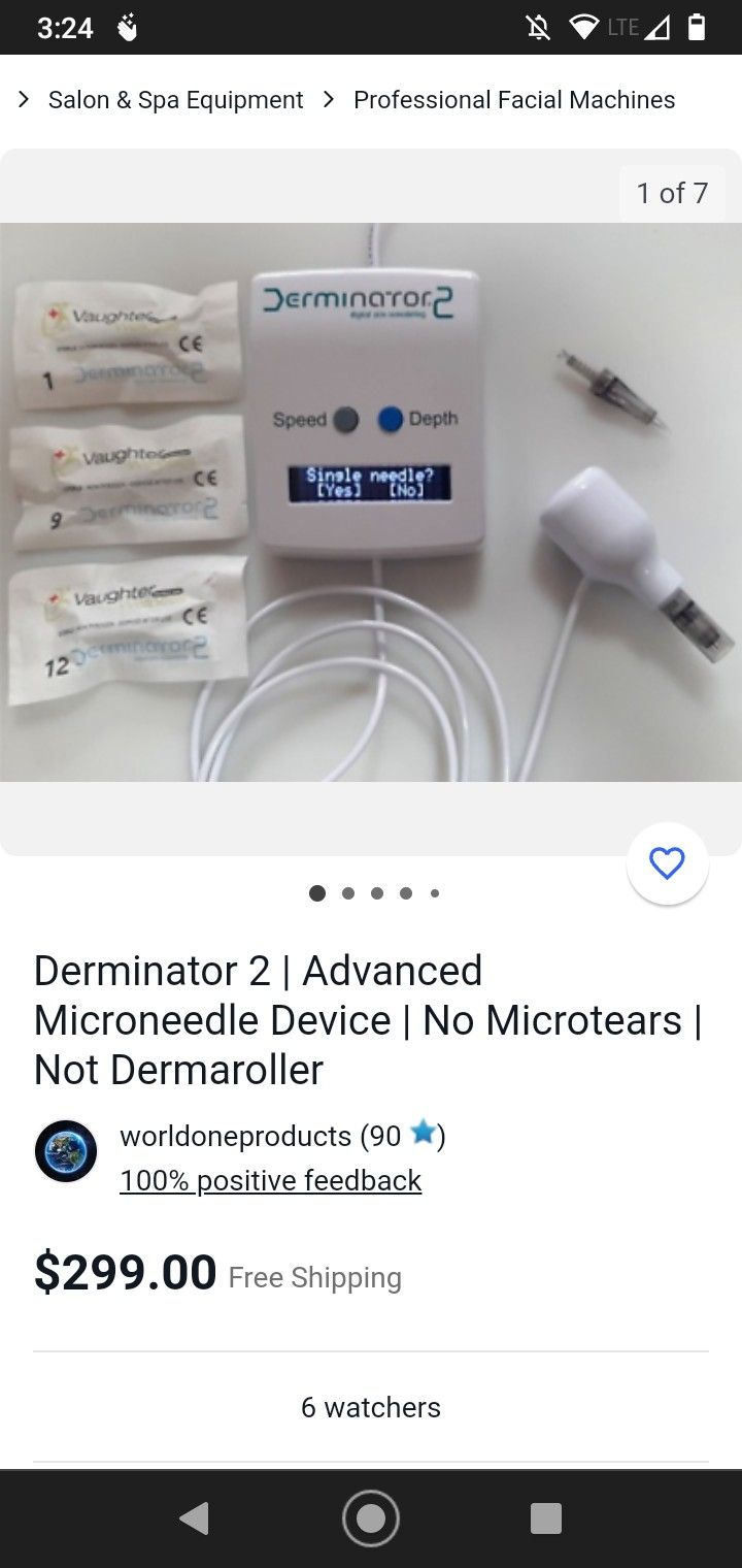Derminator 2 Microneedling Device Derma Acne Scars