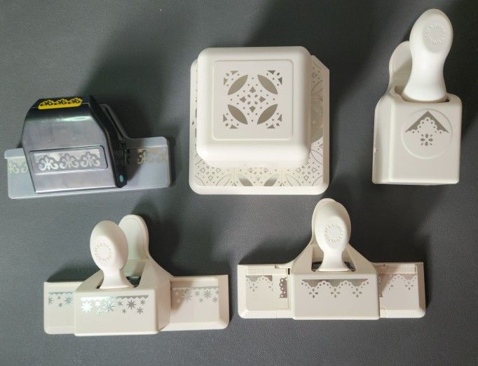 Lot of 5 Craft Paper Punches Martha Stewert