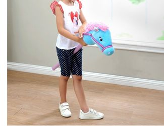 Plush Hobby Horse Stick Toy