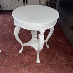 White side tables