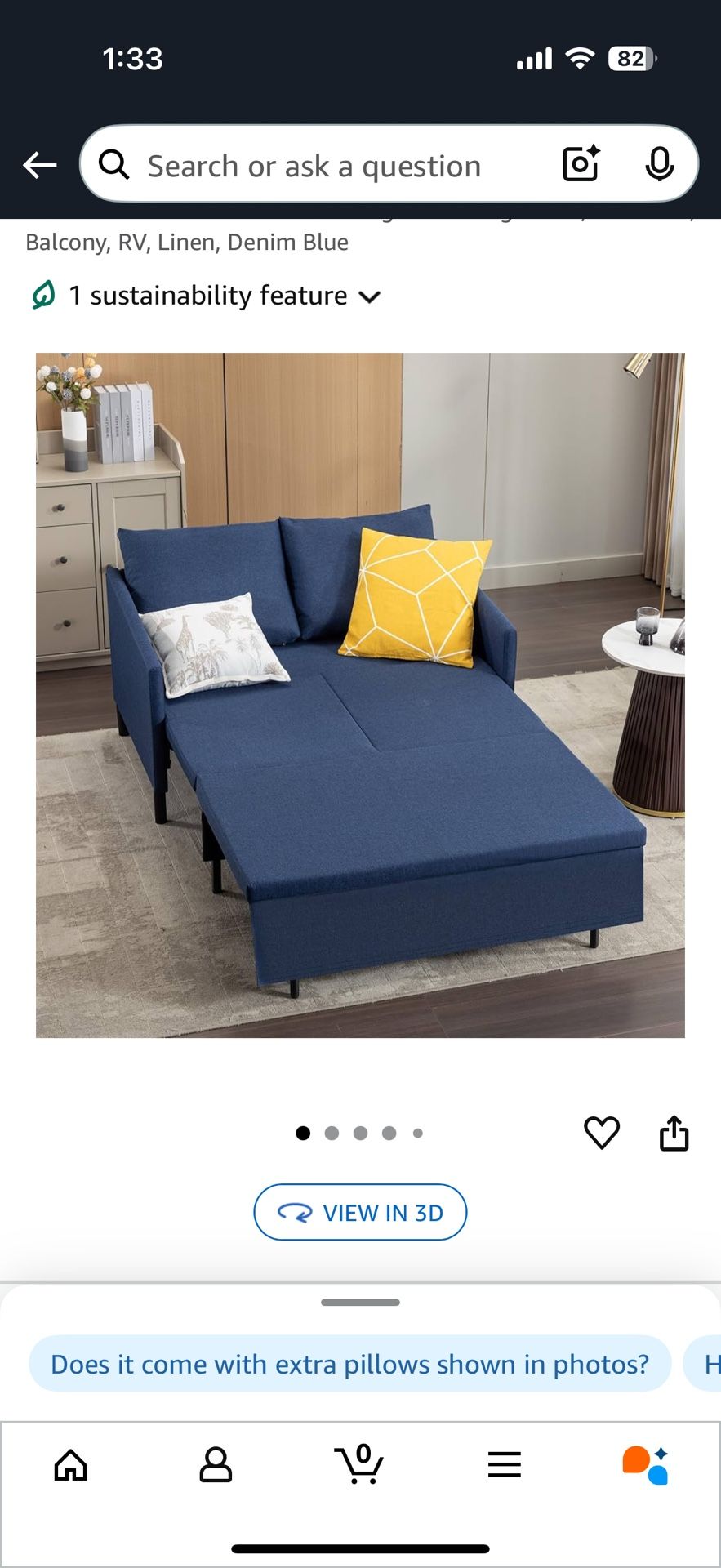 3-in-1 Convertible Sofa