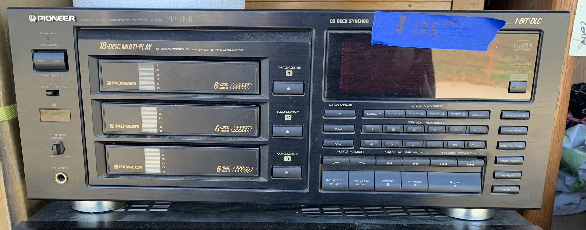 Pioneer Pd-tm1 Triple Magazine Cd Player