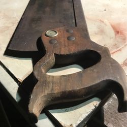 Vintage Disston Hand Saw