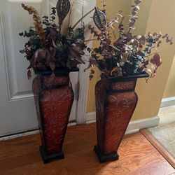 Vase With Assorted Plant Decor 