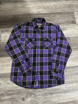 Men’s Dixxon Purple Flannel The Misfits Earth AD Large