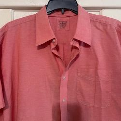 L.L.Bean Traditional fit men’s short sleeve shirt size XXL
