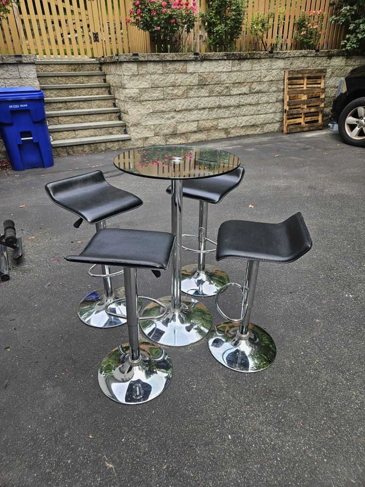 Glass Bar Table