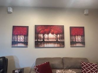 Warm and inviting canvas paintings