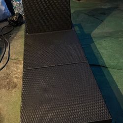 Wicker Outdoor Chaise Lounge with New Cushion