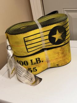 2x LODI METALS A42468 4" x 30' Winch Straps with Flat Hooks 5400lbs