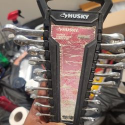 husky 10 piece wrench set
