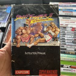 Street Fighter II Manual SNES