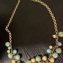 Gold and Turquoise Necklace
