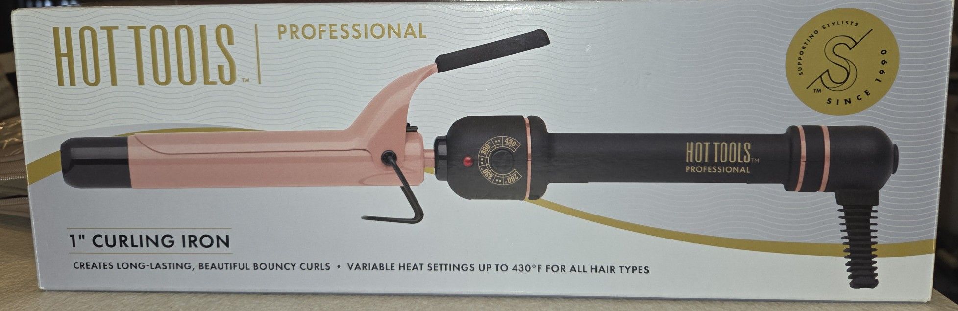 Hot Tools Pro Artist 1" Clamp Curling Iron - Brand New In Box!