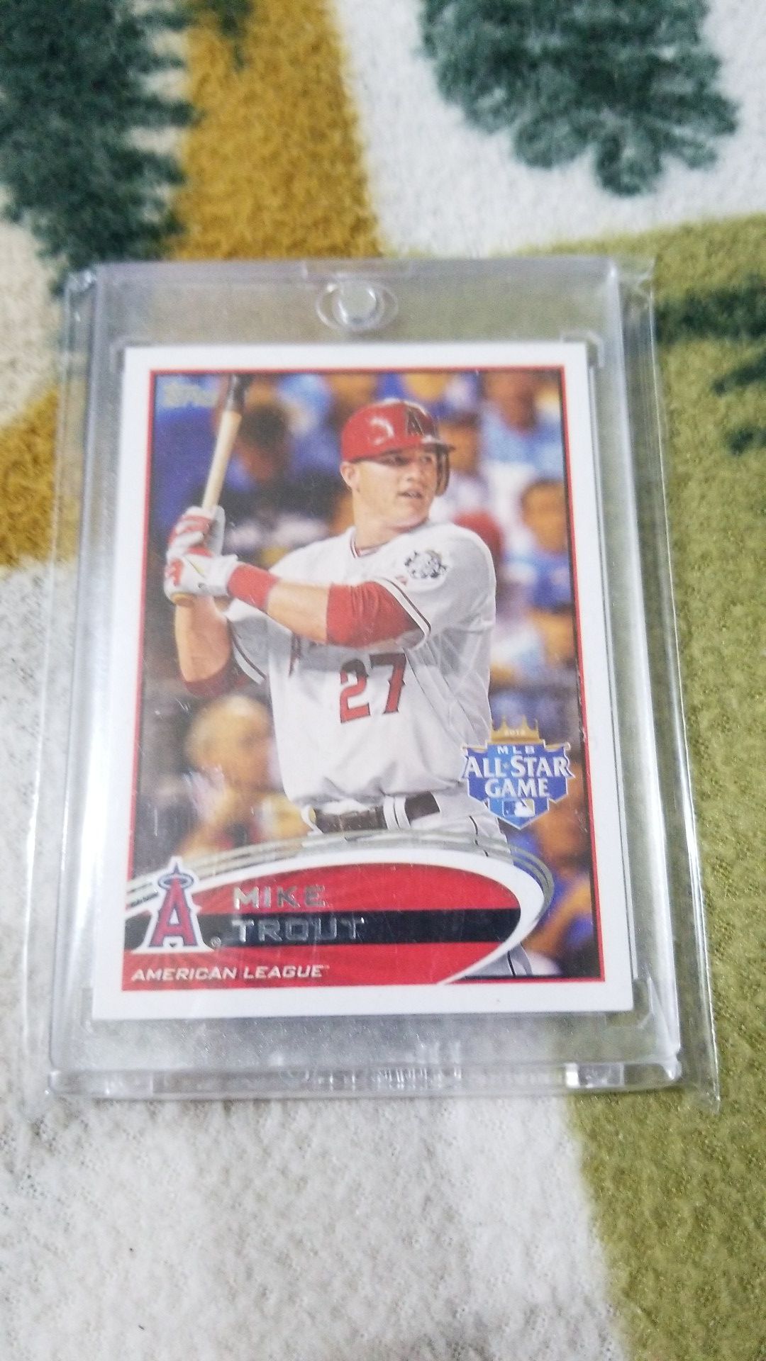Baseball card- 2012 mike trout update rc