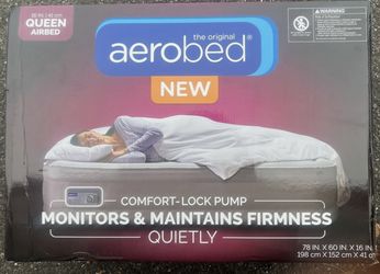 AeroBed Comfort Lock Air Mattress, Gray - Queen