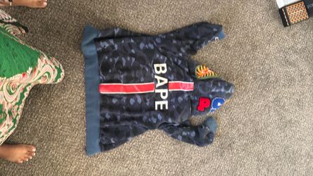 blue bape jacket