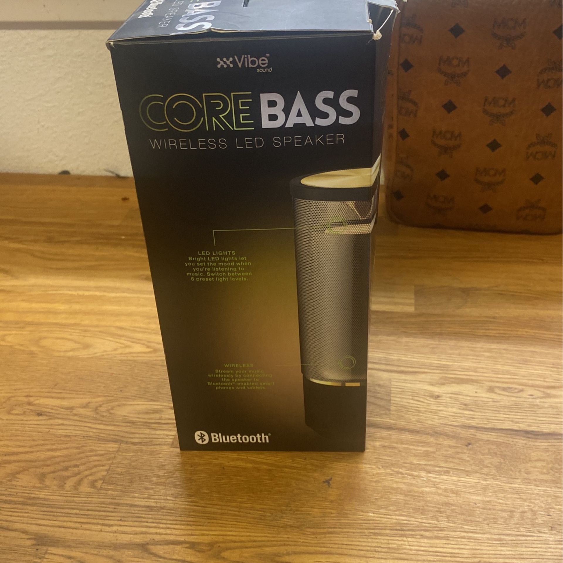 vibe core bass wireless led speaker