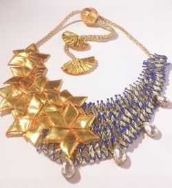 Blue designer Gota jewllery
