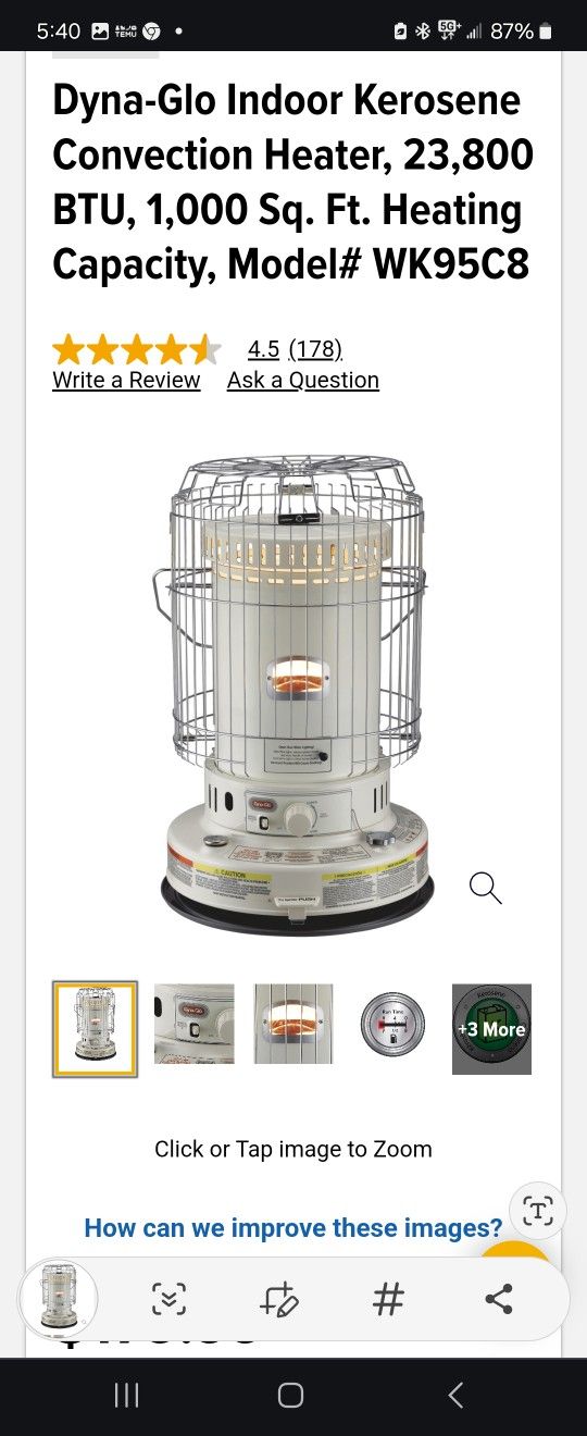 Dyna-Glo Indoor Kerosene Convection Heater - Space Heaters - Saint Paul, Minnesota | Marketplace