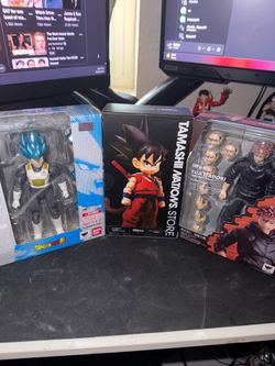 s.h. figuarts dragon ball and jujutsu kaisen