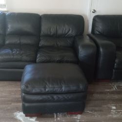 Italian Leather Couch 