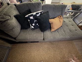 Grey sectional
