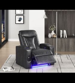 TOPGUN II Smart Power Recliner with Bluetooth, LED Lighting & Cup Cooling Holders