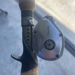 Daiwa Procast PL-100 on 6’6” Bass Pro Shop Med/Hev #11