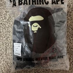 Grey Bape Hoodie Medium