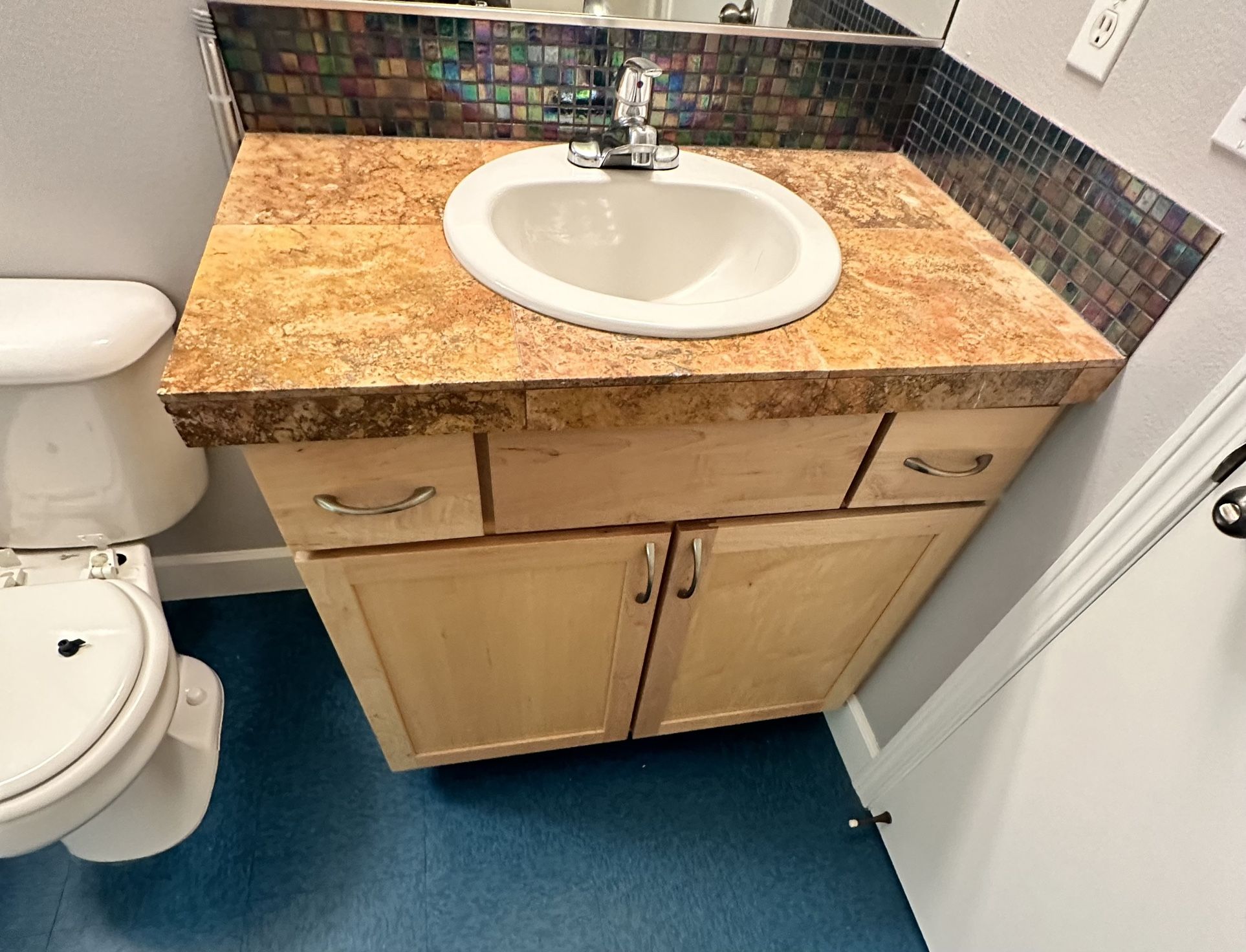 Bathroom Vanity w/ Top + Sink
