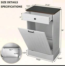 Tirl out trash cabinet