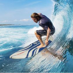 6’ Surfing Board Beach Ocean Stand Surfboard w/ Removable Fin for Teens Beginner