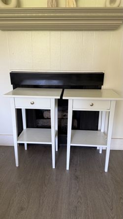 Queen bed set (FREE) + side tables
