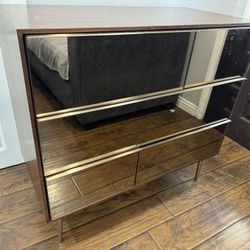 West Elm Nouveau Mirror Mid Century Modern Drawer 