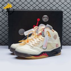Off White X Air Jordan 5 “Sail”